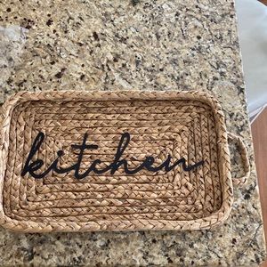 “Kitchen” rattan wall decor